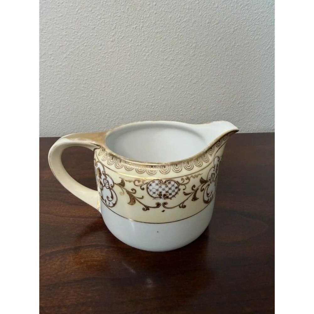 Antique 1920s–1930s Noritake Morimura Hand Painted Porcelain Creamer